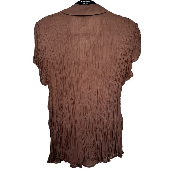 Allison Taylor Y2K 2000's Set of 2 Going Out Ruffle Tops Leopard Print Brown XL - Picture 12 of 15